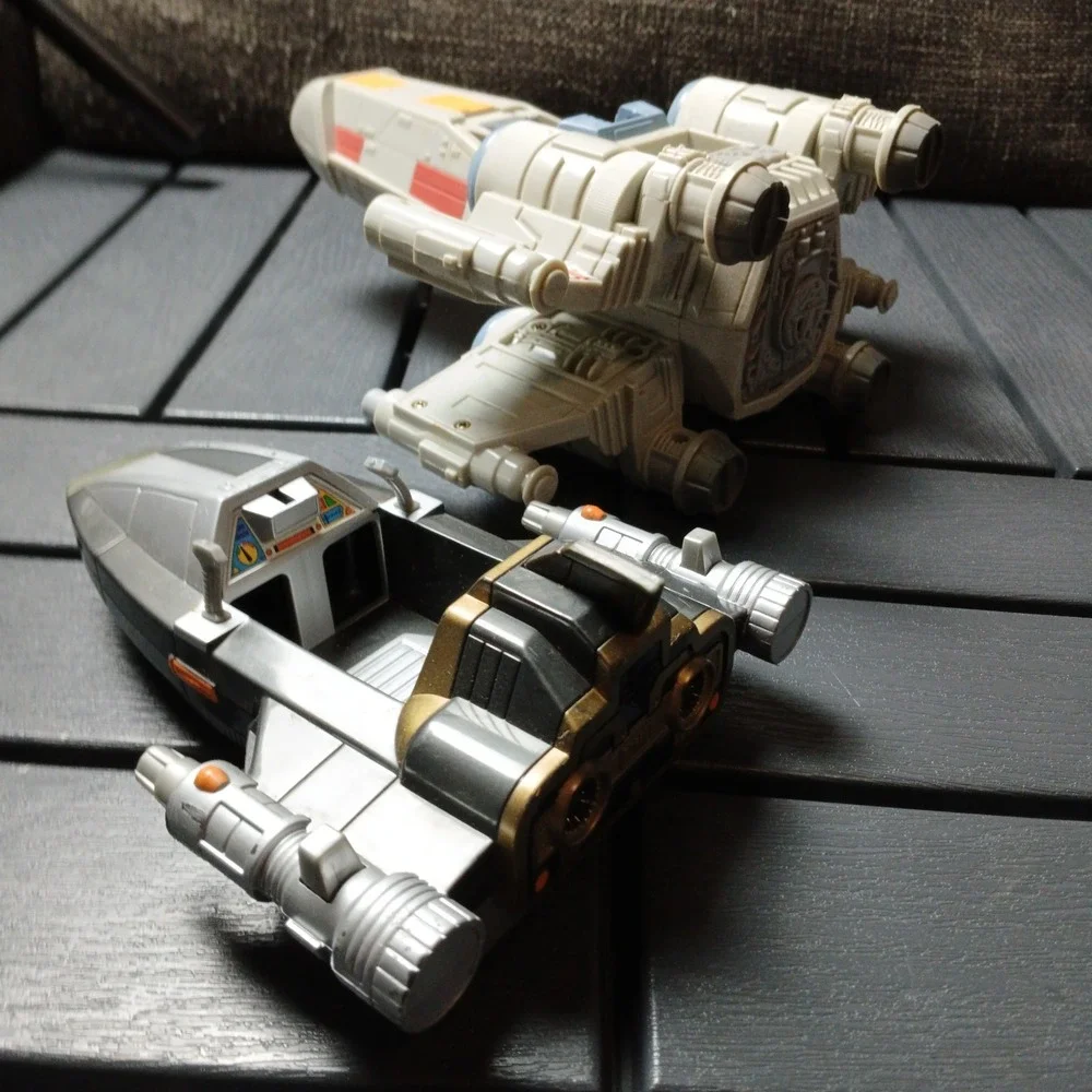 Vintage Hasbro Bandai Star Wars X Wing Fighter Ship Power Rangers LOT‎ 2 -ZC